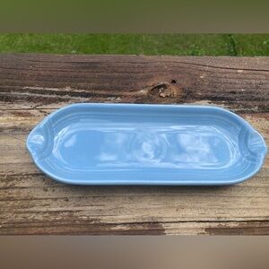Fiestaware vintage periwinkle blue - retired color: relish dish